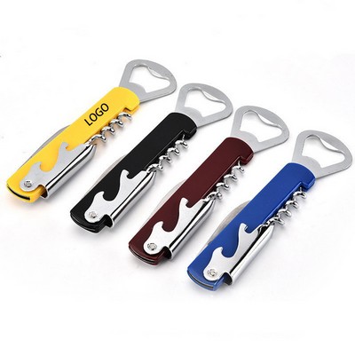 4" 1 Stainless Steel Wine/Beer Corkscrew Bottle Opener